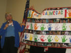 Helen Smith, Library quilt for Cali Elementary School.